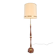 Vintage Scandinavian Floor Lamp in Teak and Brass, 1960s