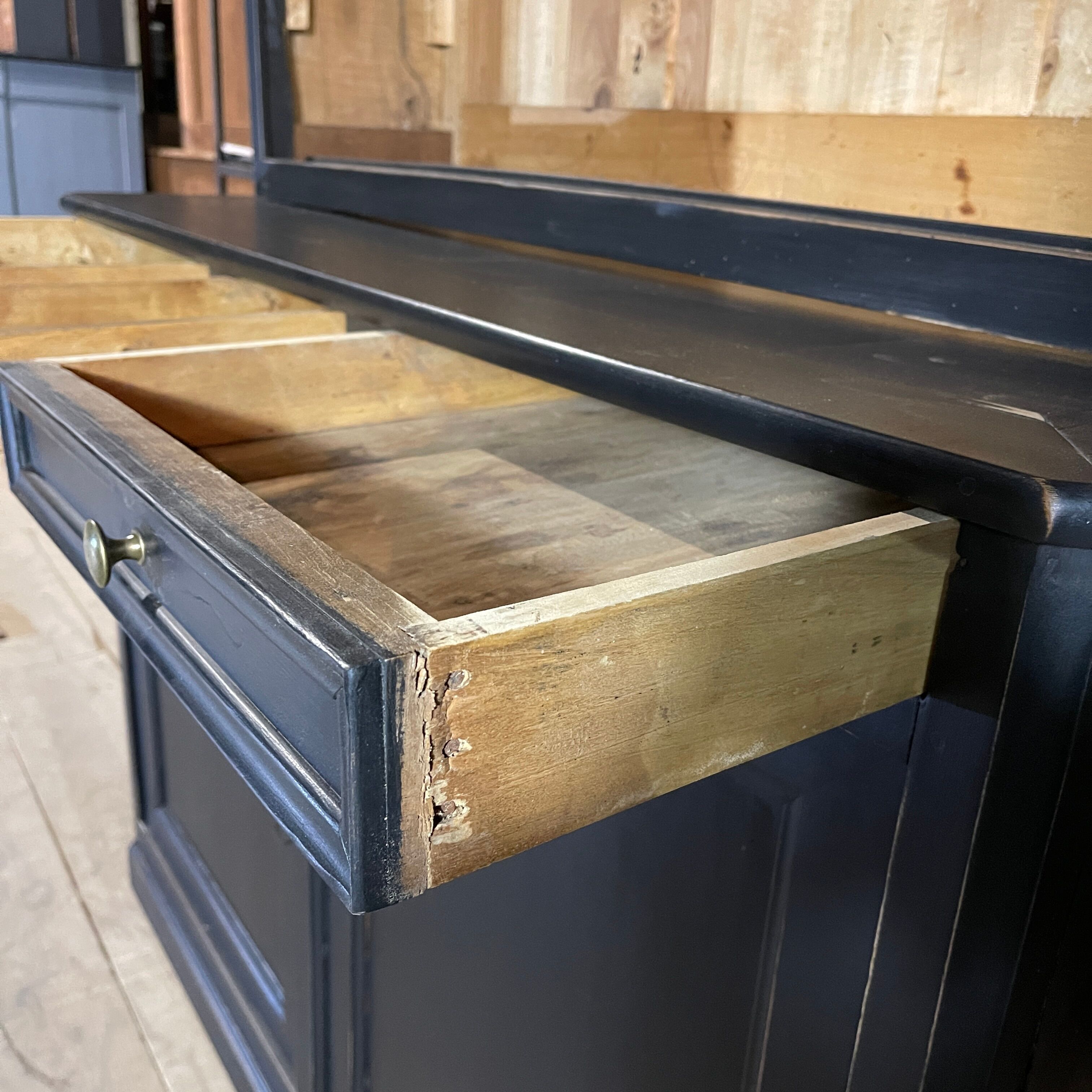 Black patina cupboard