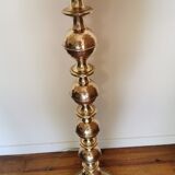 Lampadaire vintage style oriental en laiton