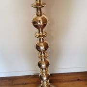 Vintage oriental-style brass lamppost