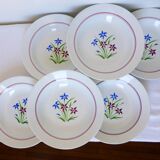 6 soup plates from Salins, Lily model