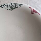 Low Badonviller Art Deco Compote Dish