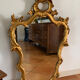 Large golden baroque style wall mirror