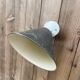 Conical wall light on porcelain base