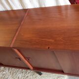 Enfilade moderniste en teck par René-Jean Caillette - années 50/60