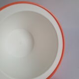 Vintage seventies orange ice bucket