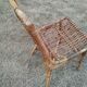 vintage antique rattan armchair