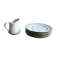 Celadon porcelain plates flower pattern