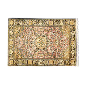 1960s Ghom Carpet , 110 x 162