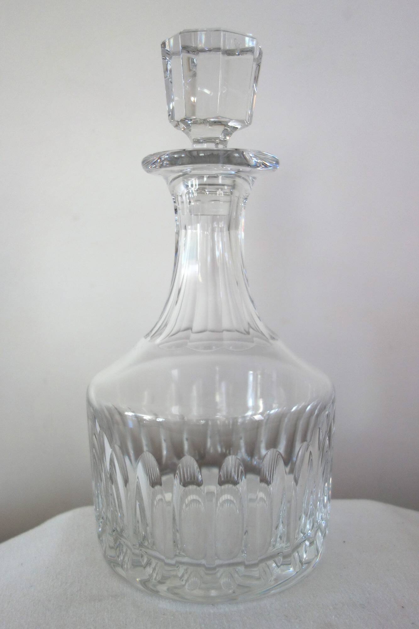 Saint Louis crystal whiskey decanter, marine service