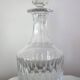 Saint Louis crystal whiskey decanter, marine service