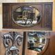 Oak mirror from the early 20th century.