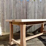 Table de ferme bois brut