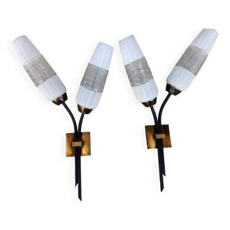 Pair of vintage 60s wall lights