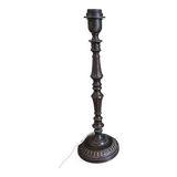 Chiseled metal lamp base