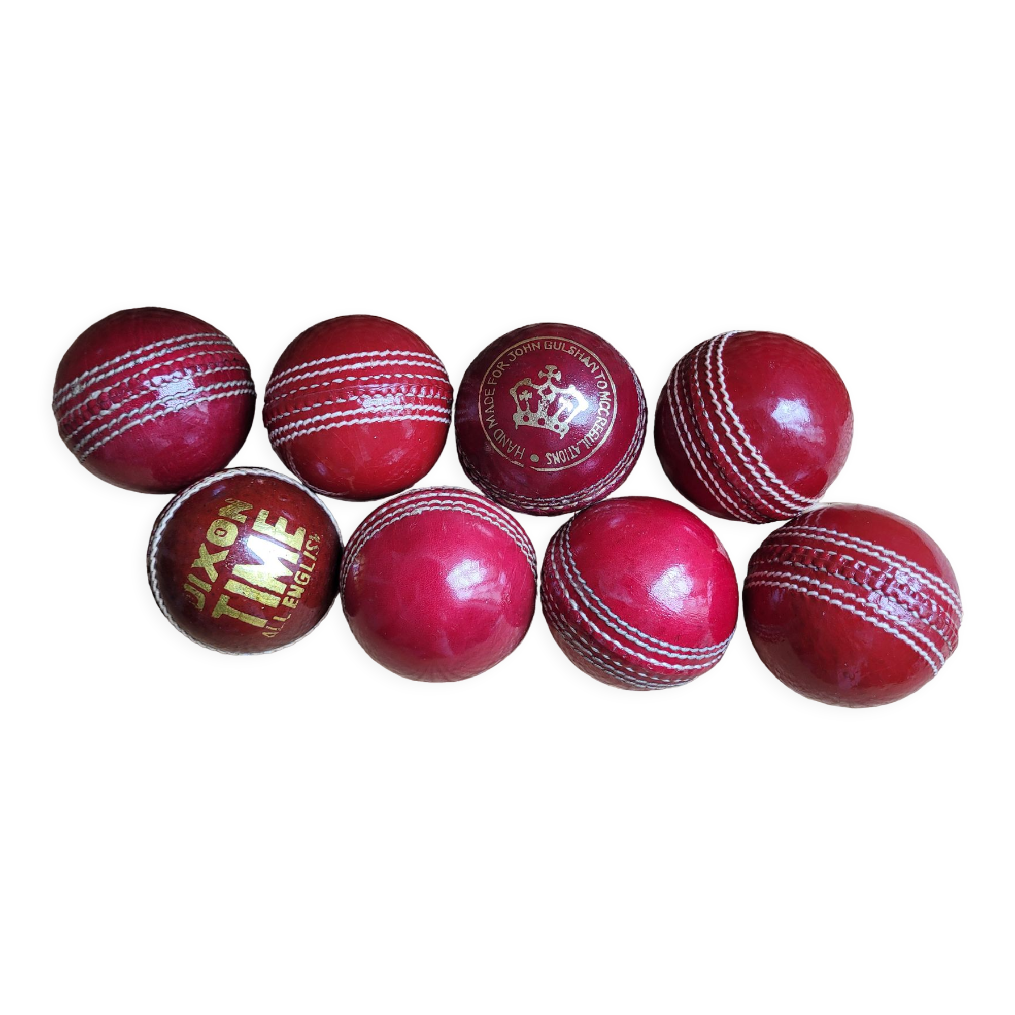 Boule De Cricket Vintage – 160g, Cuir Rouge Cousu Main, Angleterre, Antique