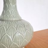 Vintage tropical ceramic lamp base, 1973