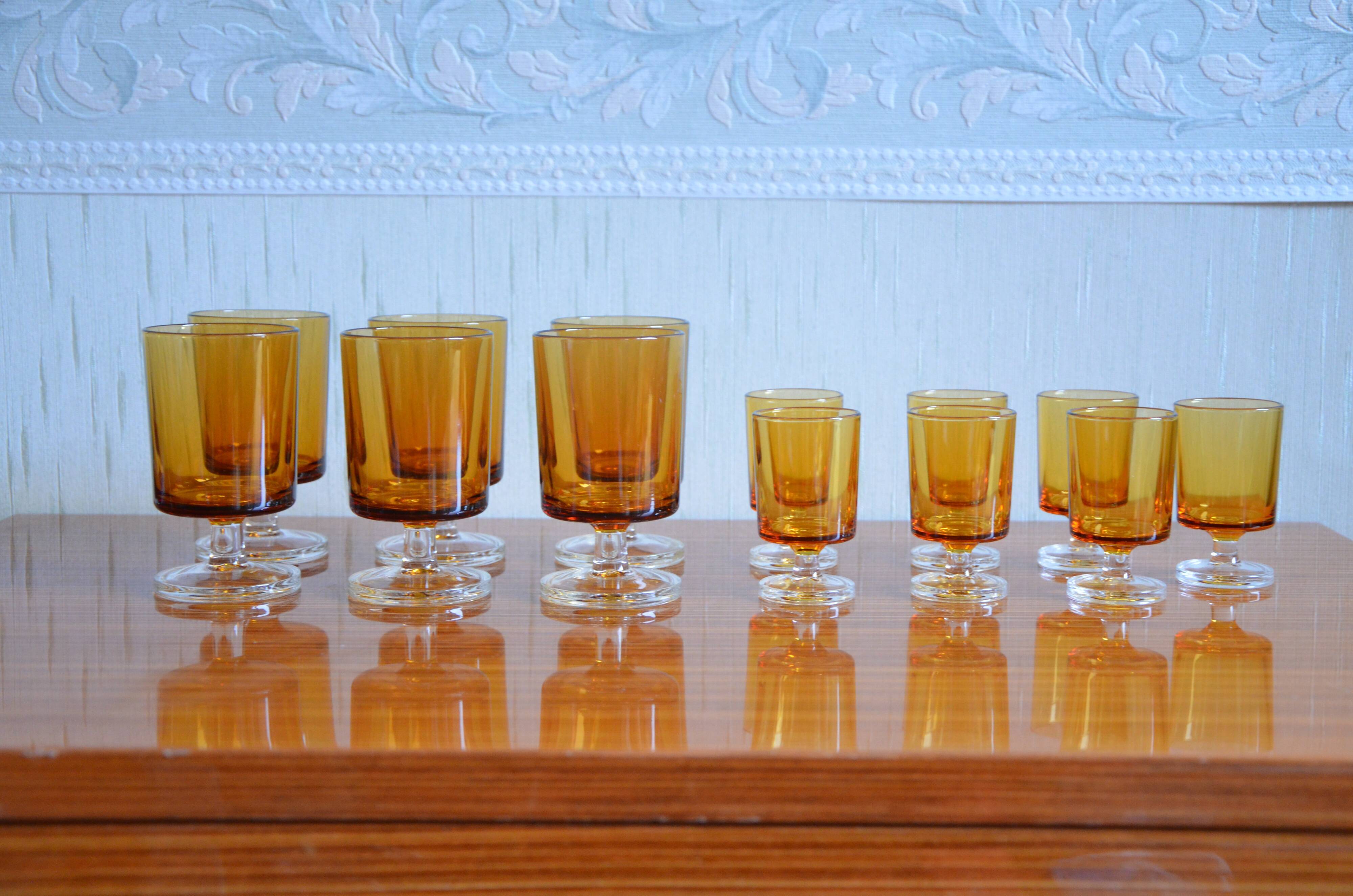 Luminarc mustard water glass