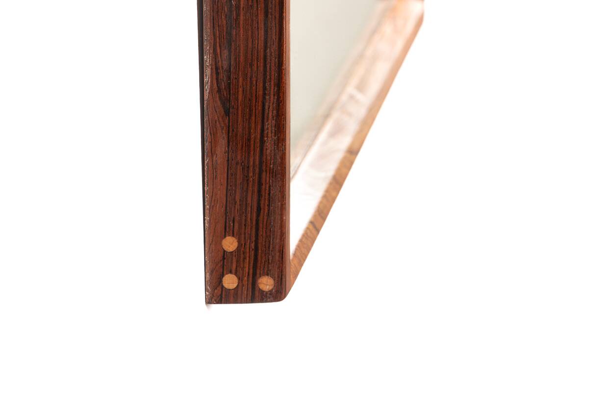 Danish Grand Mirror in rosewood by Aksel Kjesgaard for Odder 1960.