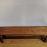 Solid wood farm bench