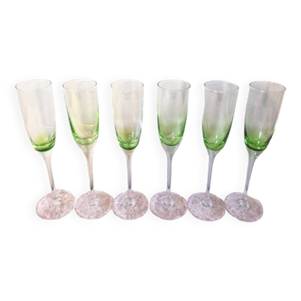 6 champagne flutes