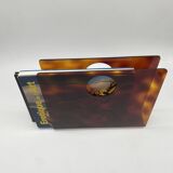 Lucite magazine rack "tortoiseshell", 1970s