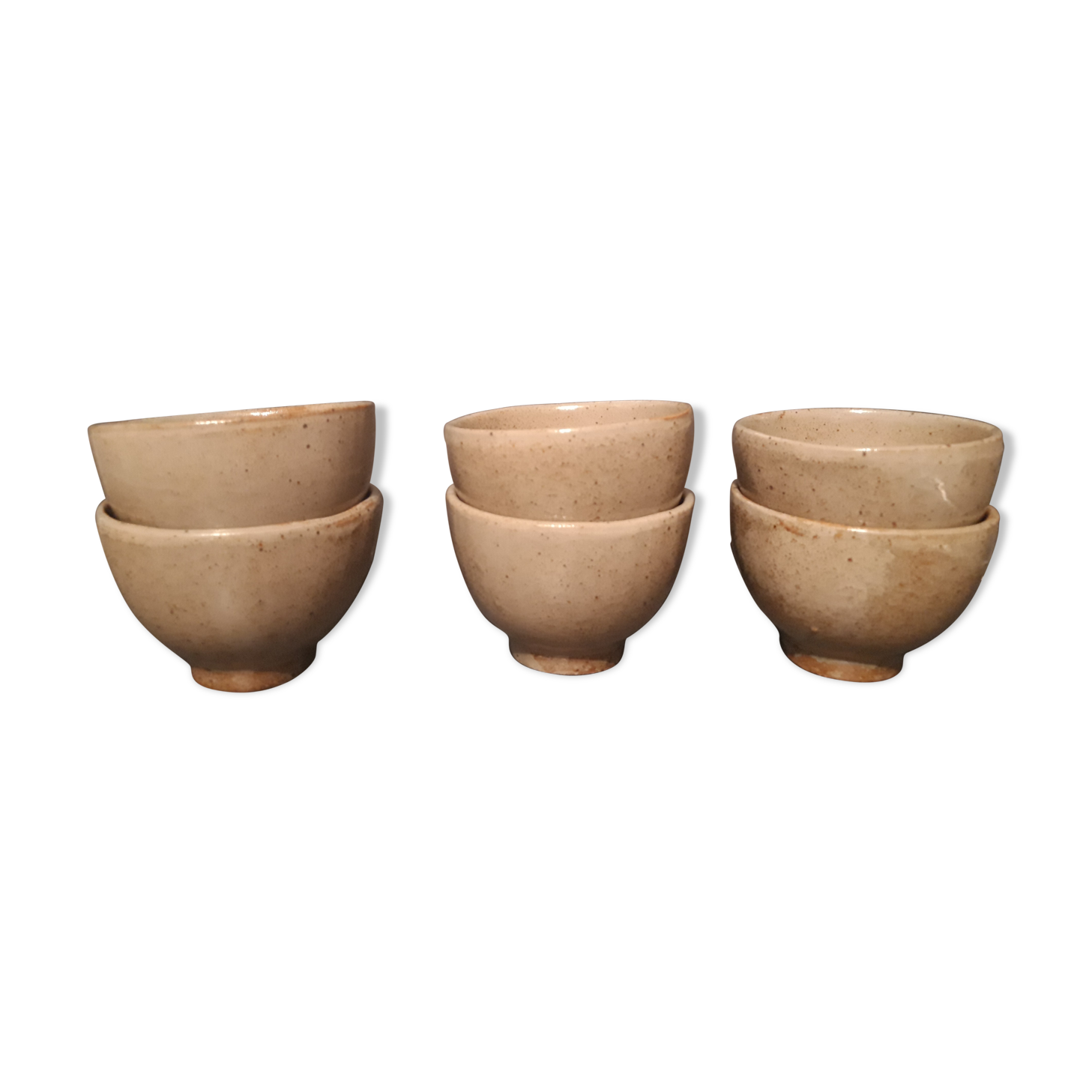 Suite of 6 sandstone cups
