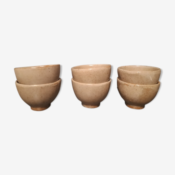Suite of 6 sandstone cups