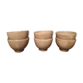 Suite of 6 sandstone cups