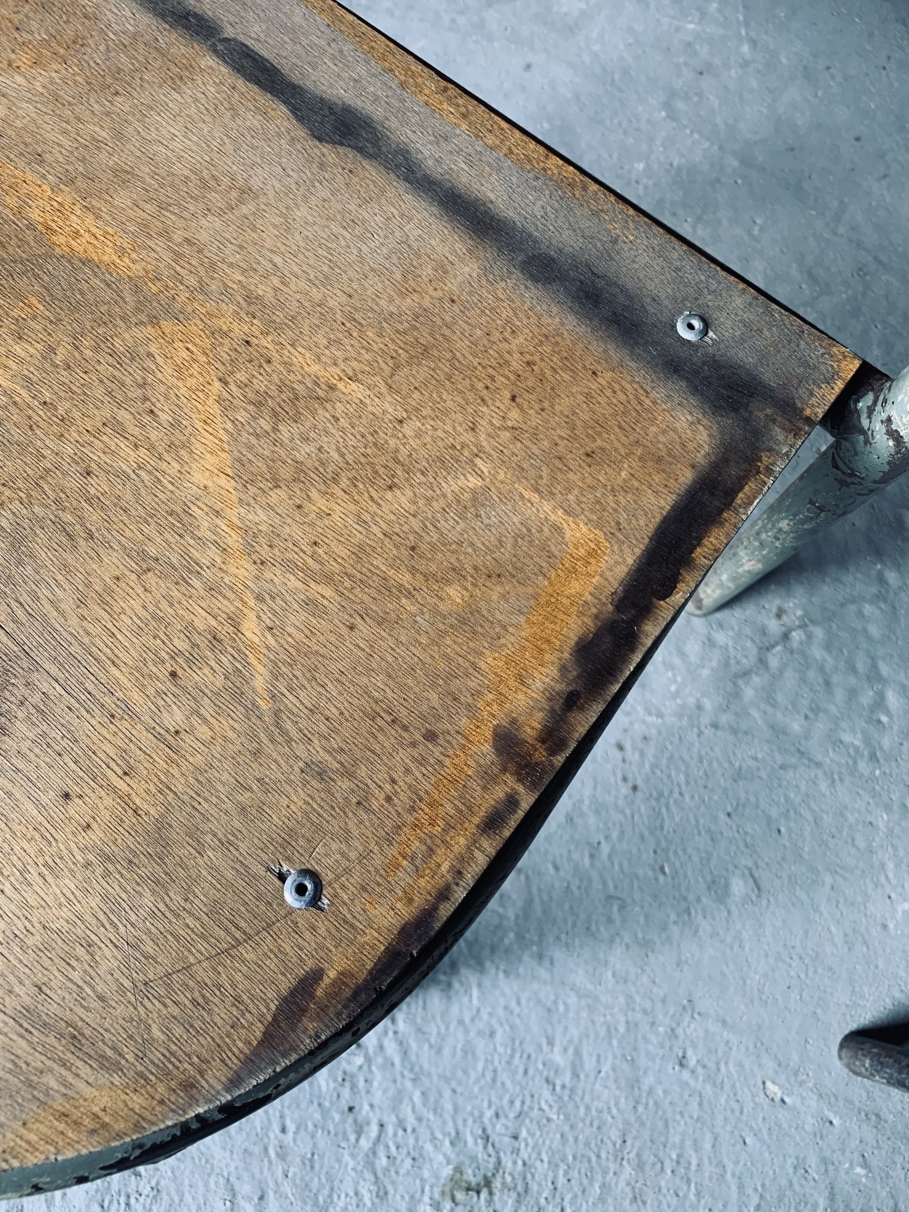 Set of 4 Mobilor chairs - 1950's - metal and wood