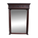 Imposing beveled mirror with wooden frame