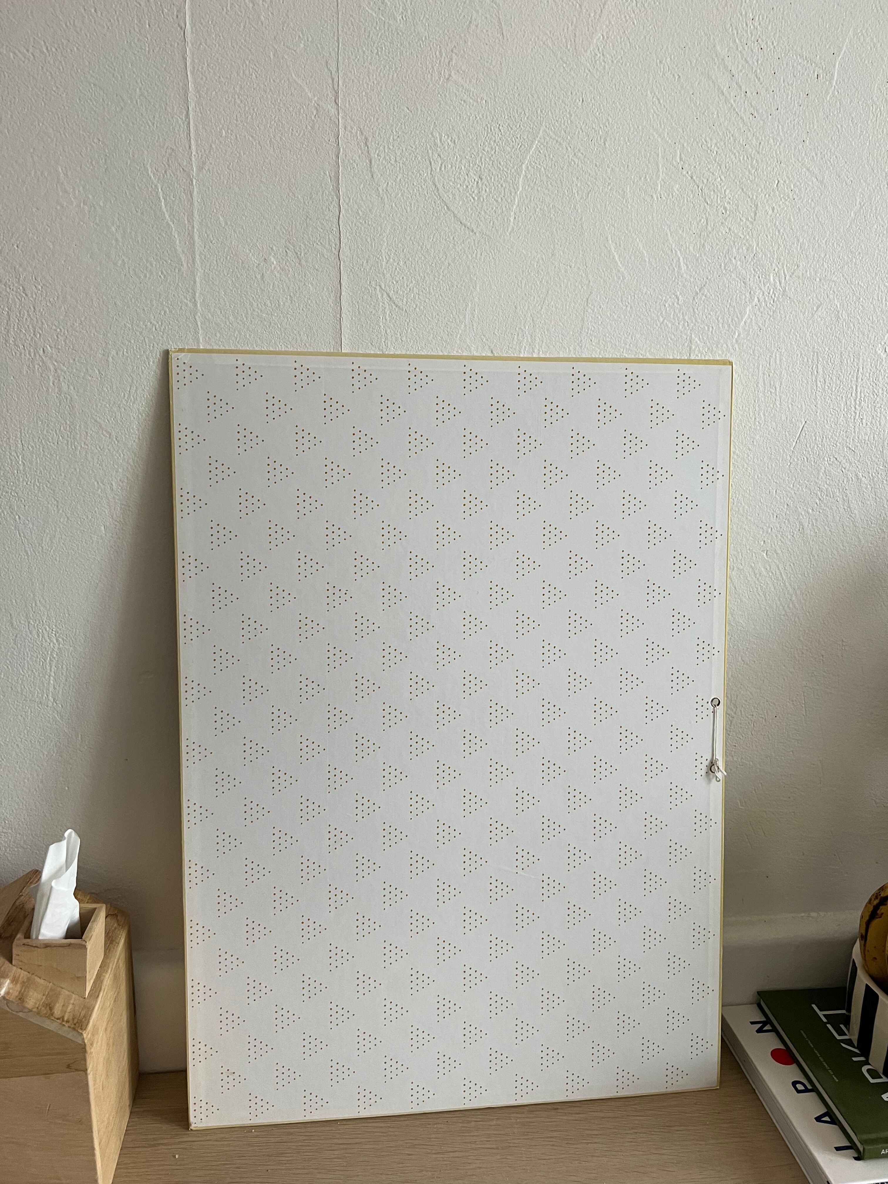 Vintage illustrated cardboard poster