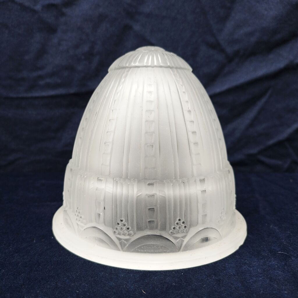 Art deco glass globe signed Muller 40s