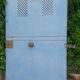 Porte portail H205xL103 ancienne en fer cintrée avec boite aux lettres