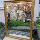 Grand golden mirror in louis xvi style