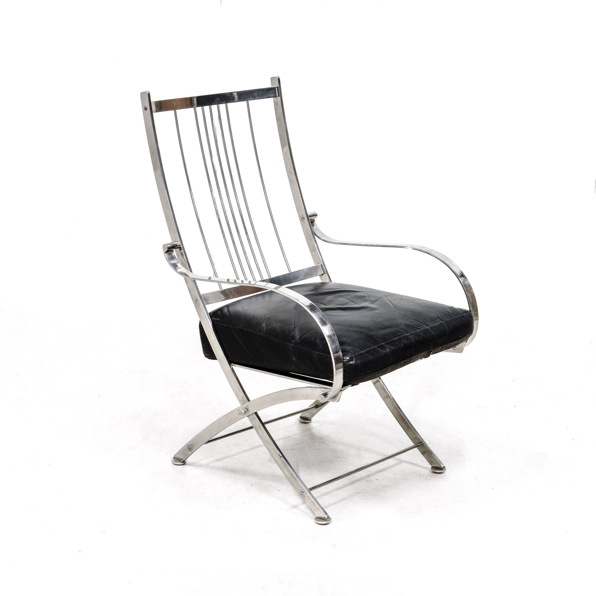 Henri Pouenat fauteuil et ottoman "Schneider "