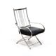 Henri Pouenat chair and "Schneider" ottoman