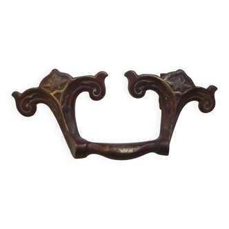 Large antique bronze handle