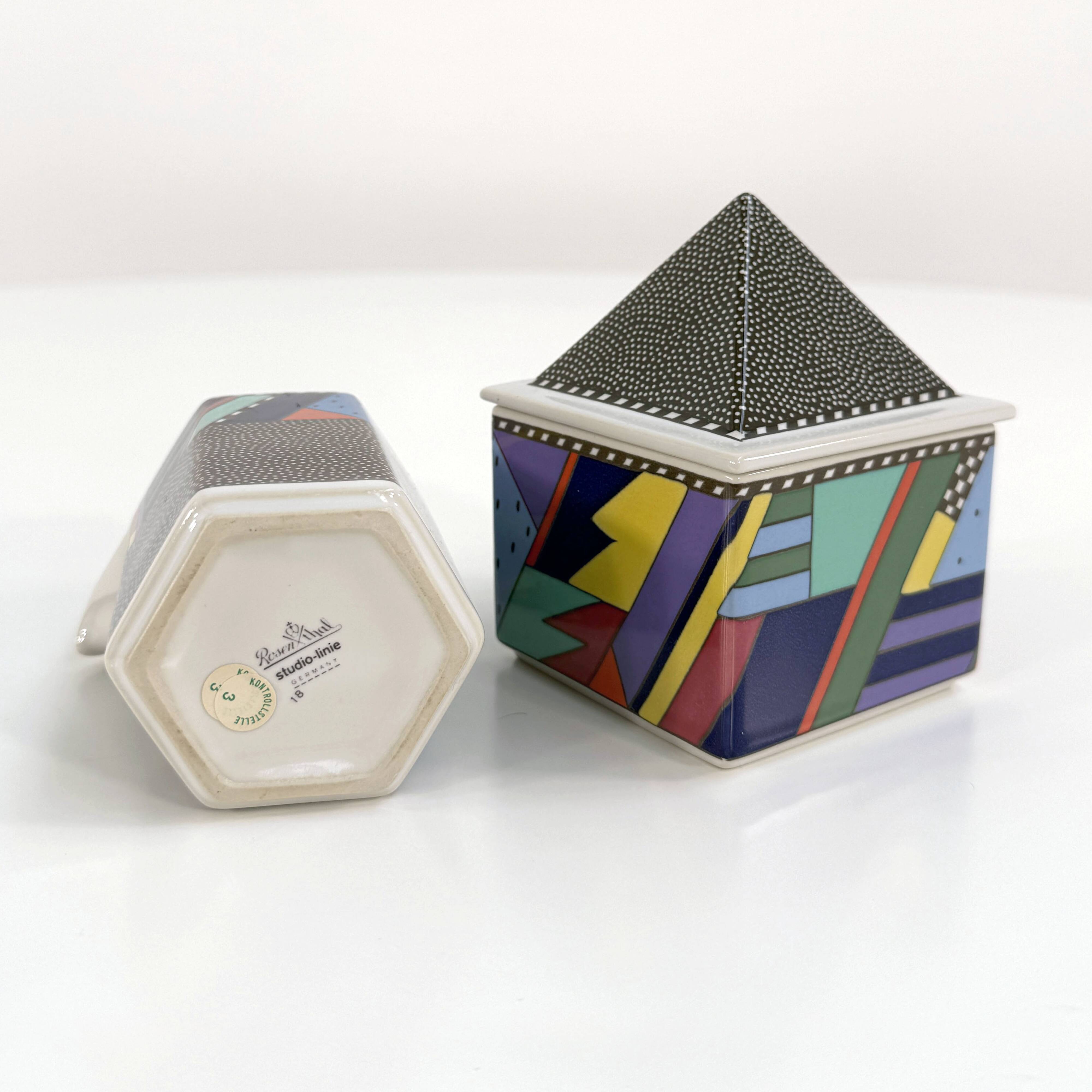 Milk/Sugar Set Scenario Metropol by Barbara Brenner for Rosenthal, 1990