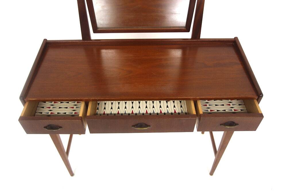 Scandinavian teak hairdresser "Model 471" Nybrofabriken, Fröseke, Sweden, 1960