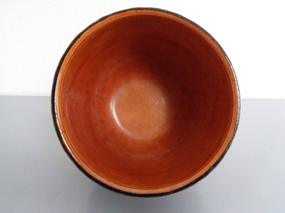 Italian ceramic cachepot by Aldo Londi for Bitossi, 1960s.