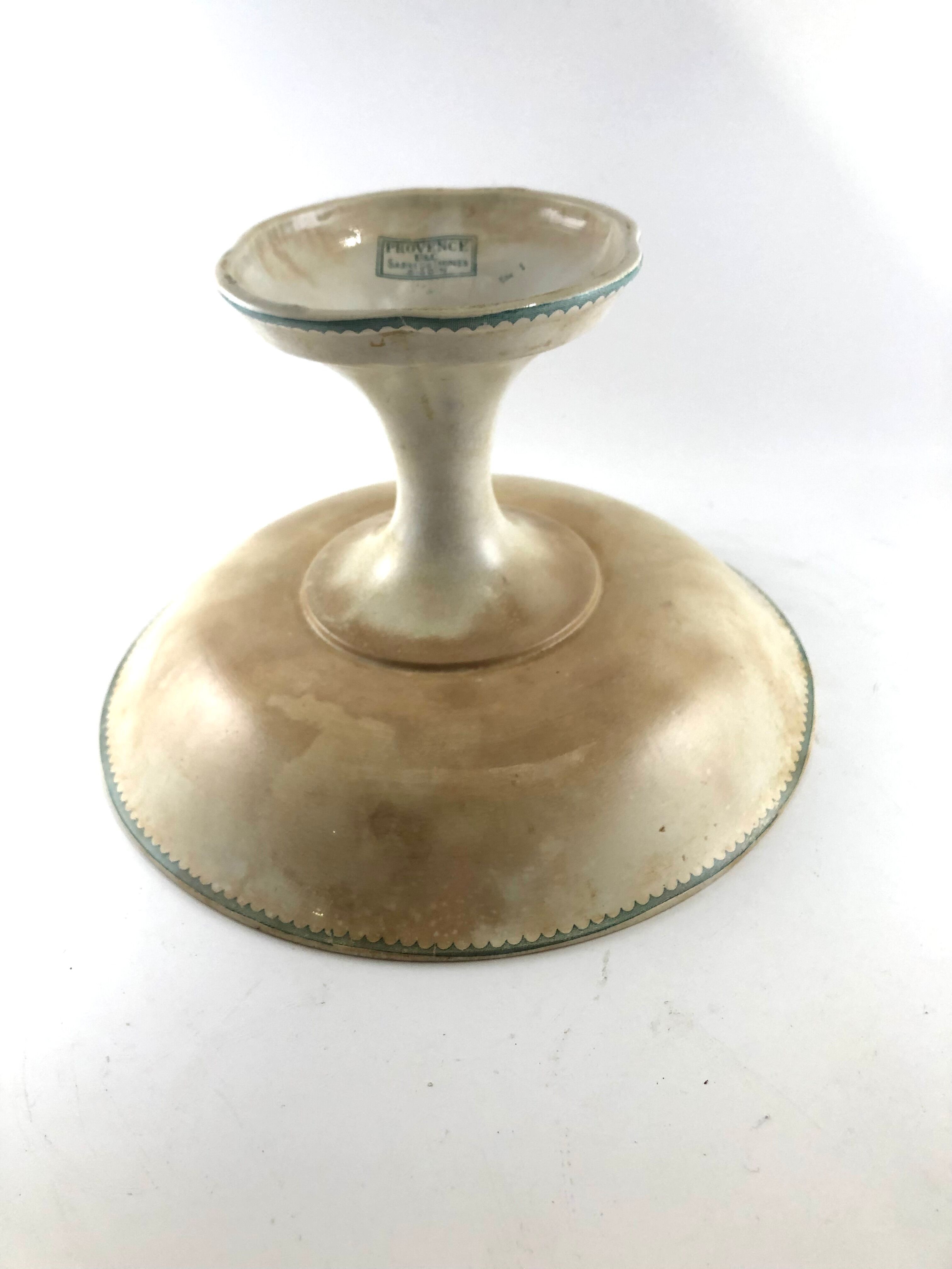 Compotier terre de fer Sarreguemines Digoin modele Provence