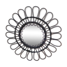 Mirror rotin braided wicker flower shape 60cm