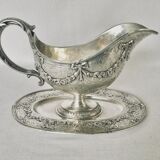 Saucière on solid silver tray