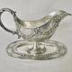 Saucière on solid silver tray