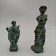 Bronze statuettes Venus de Milo and a Roman.