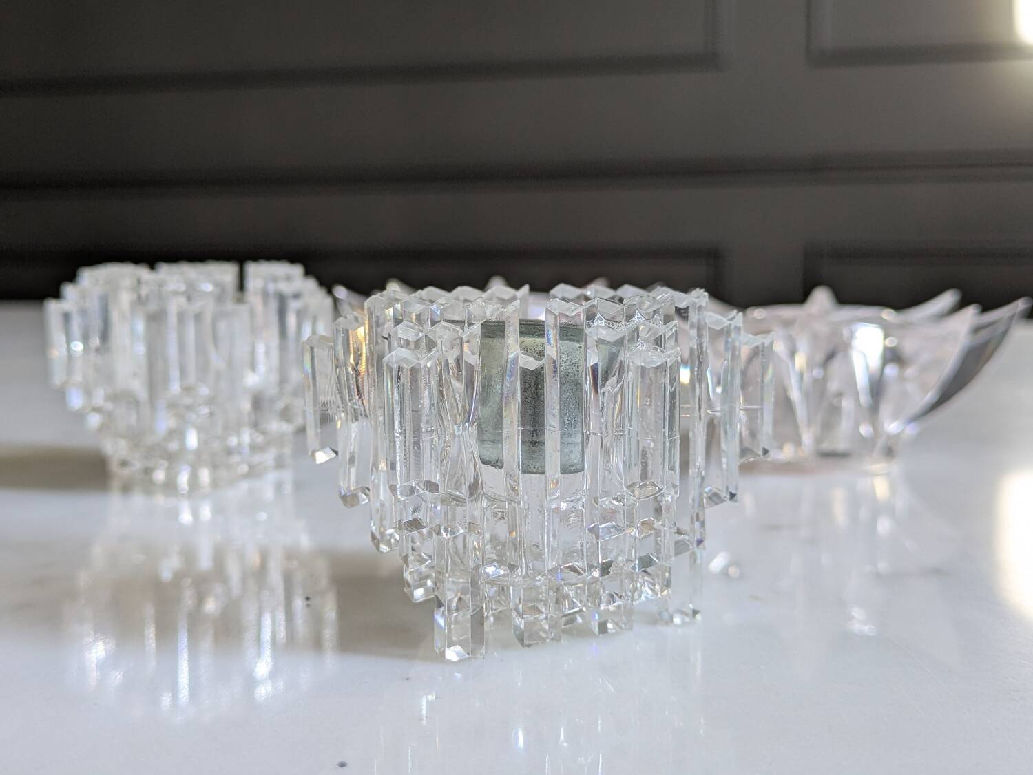 Set of candlesticks from the 70s.