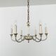 Brass Chandelier by Vereinigte Werkstätten München