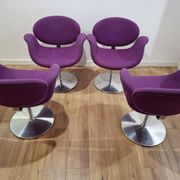 Ensemble de 4 fauteuils, Tulip, Pierre Paulin, Pays-Bas années 1980.