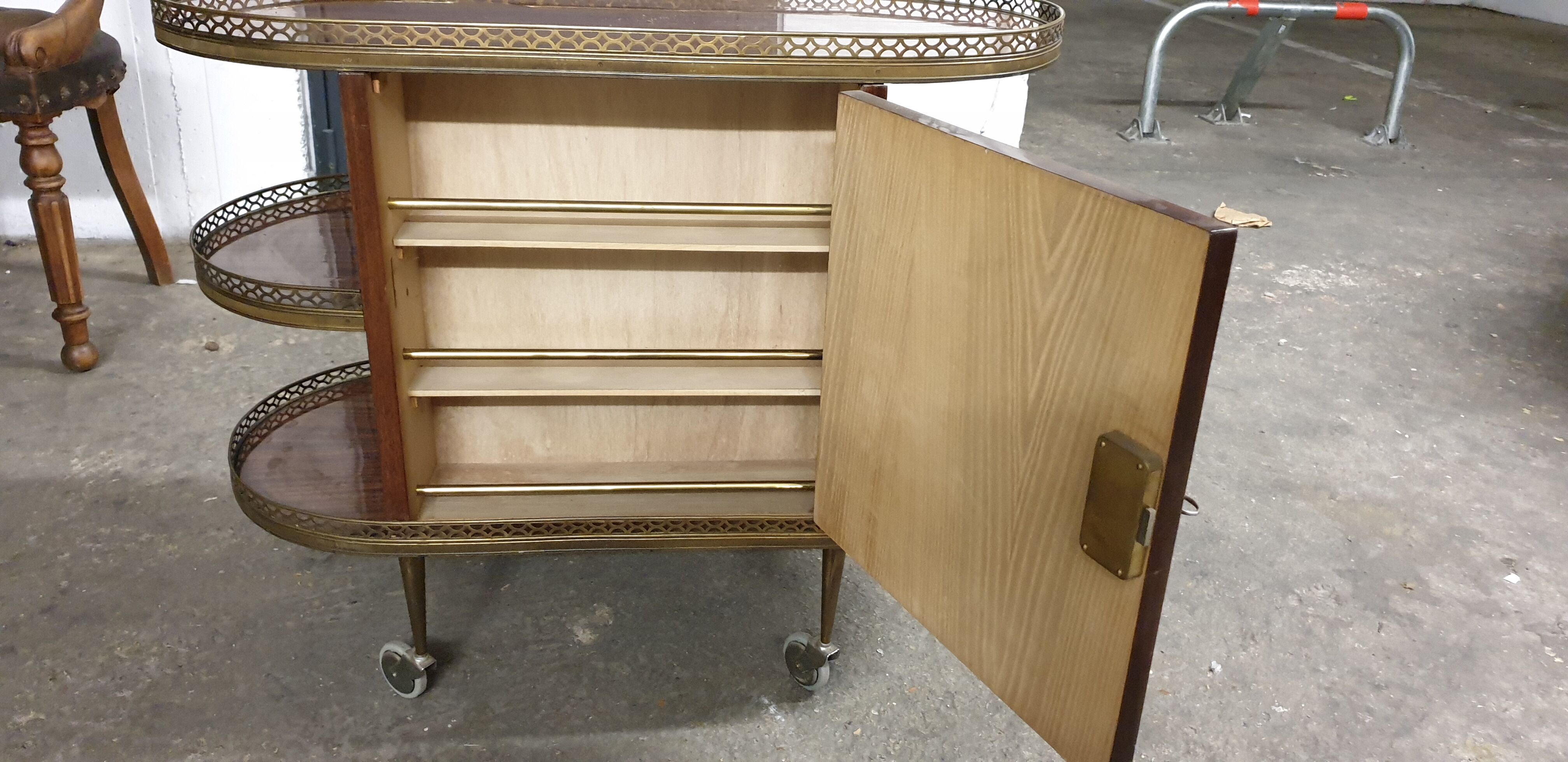 Vintage cylinder bar furniture